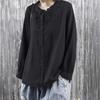 2025 Women's Elegant Pure Cotton Long-Sleeved Button-Up Top