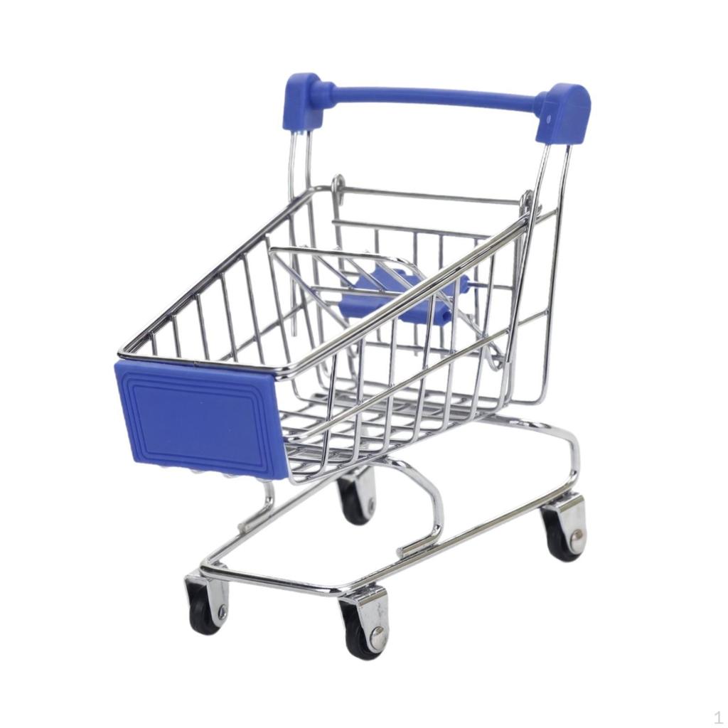 Mini-Einkaufswagen Kleiner Supermarkt Lustiger Frühpädagogischer Handwagen Einkaufswagen für