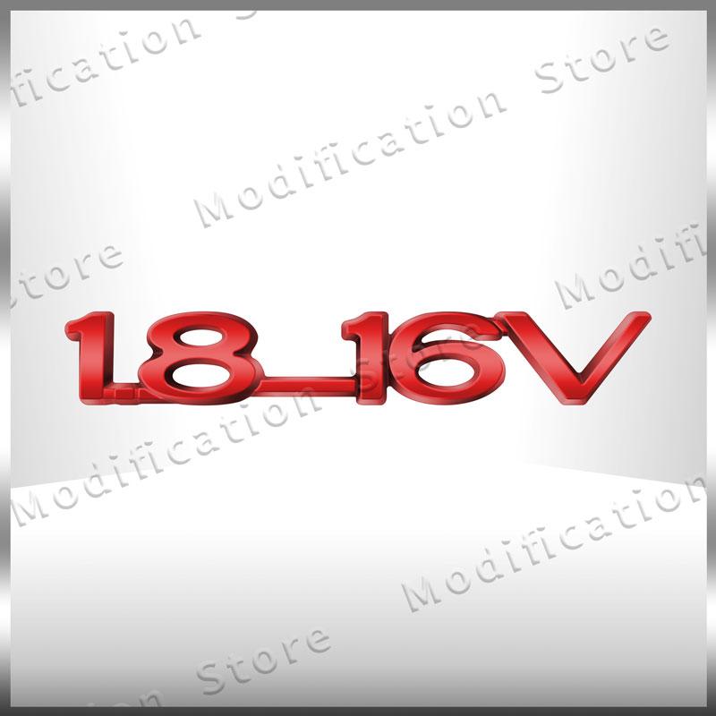3D Chrom Metall 1.8-16V Emblem Heckklappe Heckklappe Abzeichen Aufkleber Dekor Für Opel ZAFIRA ASTRA-1.6 Optima Corsa Vectra Insignia