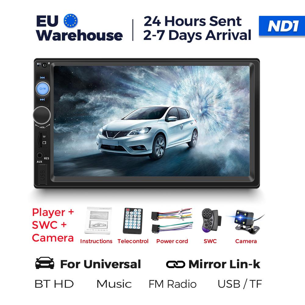 Navifly ND1 2 Din Car Radio 7" HD Touch Screen Autoradio Multimedia Player Universal Car Stereo MP5 Player BT SWC TF FM Camera