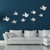 Acryl 3D Spiegel Vogel Wandaufkleber für Schlafzimmer- & Wohnzimmerdekoration