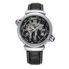 SURVAN WatchDesigner Luxury Hollowout Automatic Mechanical Watch Battery 23K Real Gold Top Leather Design Competition Rose Gold 01 (No Required),