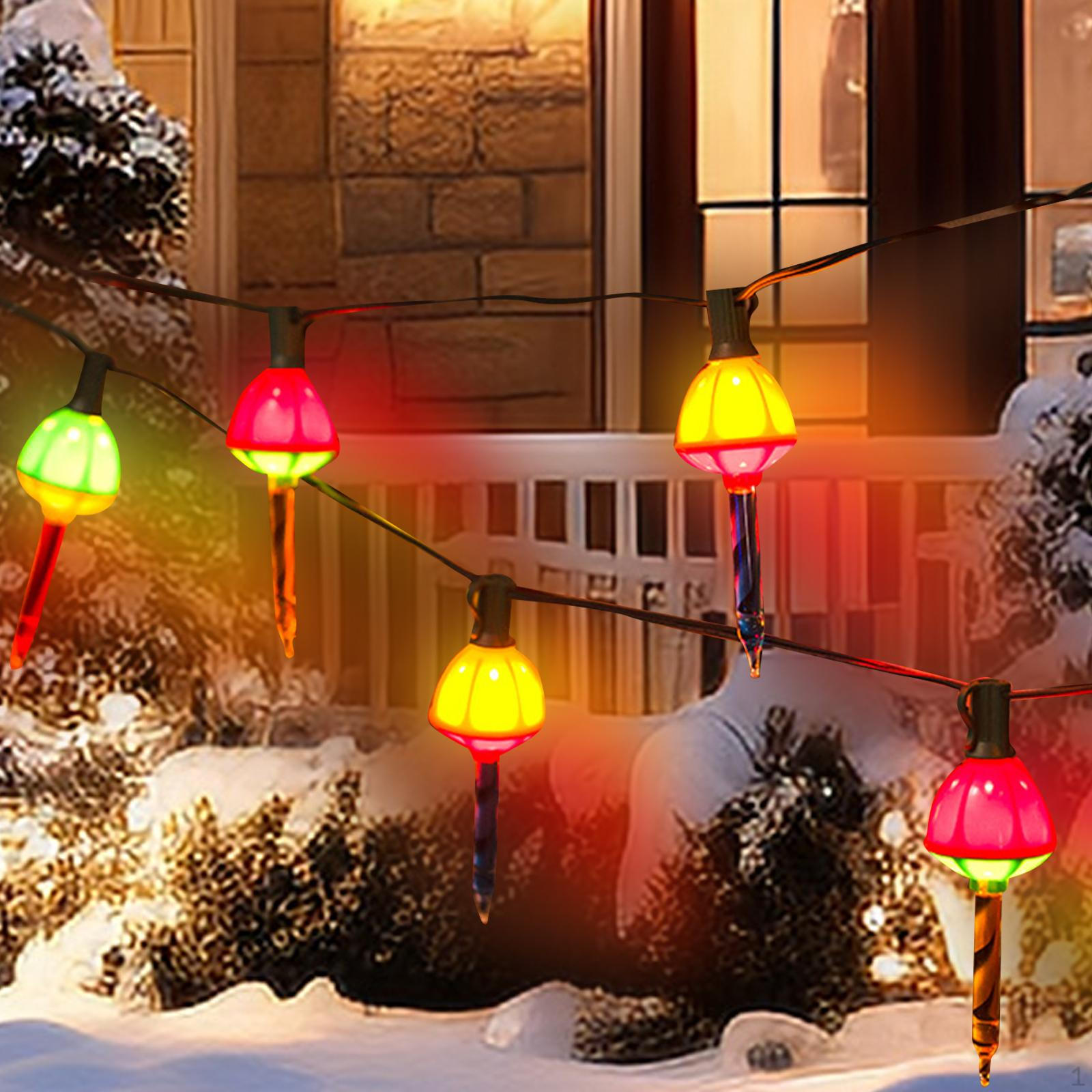 Christmas Bubble Lights with 7 Bulbs,Lighting,,Vintage,Christmas Tree Lights,Night Bulbs for