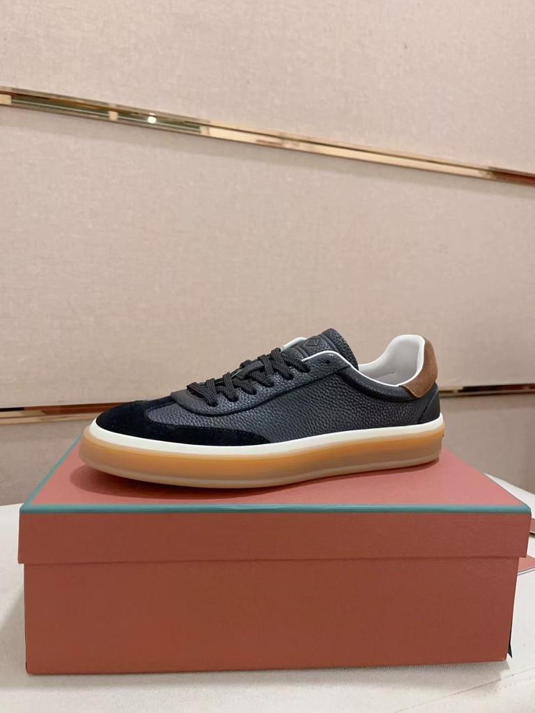 High-End Herren Leder Low-Top Retro Trendschuhe Modische und Schlichte Flachboden Weiße Lederschuhe Vielseitige Lässige Board-Schuhe