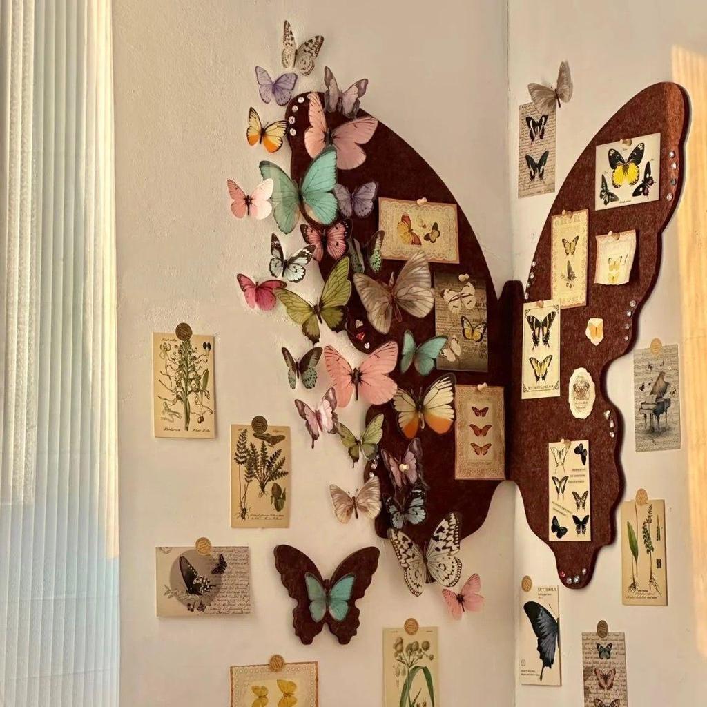 Französische Schmetterling Filz Wandsticker für Schlafzimmer & Wohnzimmer