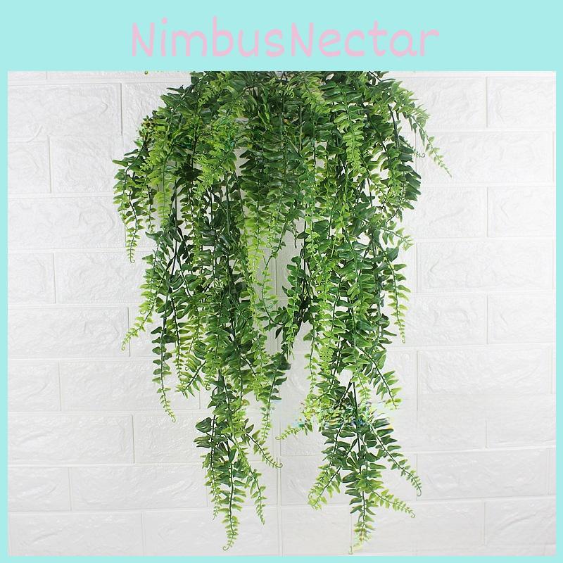 Fake Plant Wall Panel With Pteridium Latiusculum Leaf For Wedding Decoration And Outdoor Events
