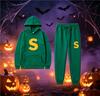 2026 Alvin & die Chipmunks Stil Sweatshirt-Set für Damen Herren, Cartoon Drop Shoulder Pullover Oberteile + Hosen Passende Outfits Lässig