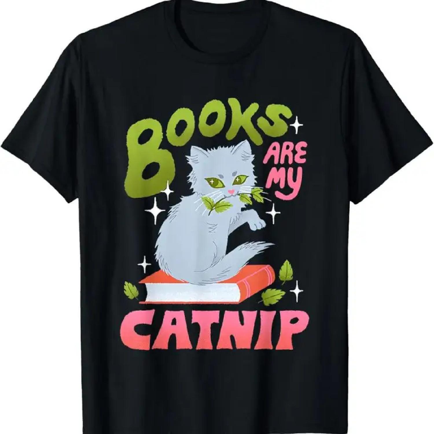 Books Are My Catnip T Shirt XXXXXL разноцветный