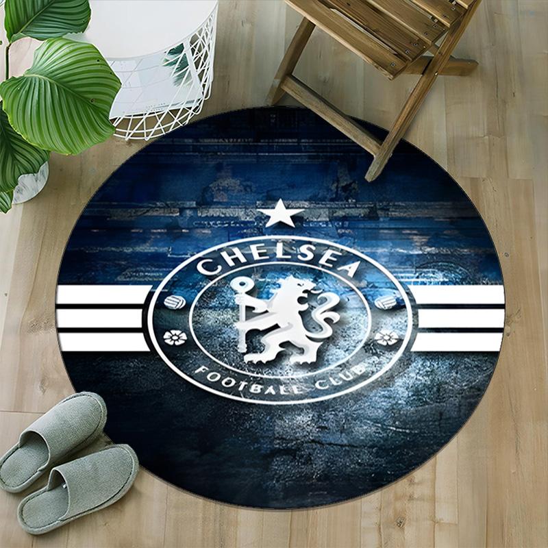 1pc C-Chelsea  Carpet, Round Rug, Comfortable, Suitable for Entryways, Living Rooms, Office, And Bedrooms, Christmas Decoration