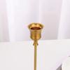 3Pcs Exquisite Metal Metal Candlestick European Style High Footed Tabletop Candle Holder Easy Installation Flat Bottom