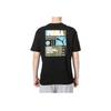 Puma Letter Logo Print Round Neck Short Sleeve T-Shirt American Vintage SS22 Men T-Shirts Black 536926-01