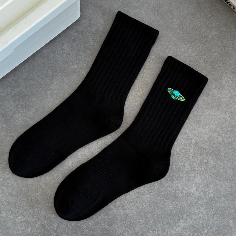 Cityboy Space Planet Mid-Calf Socks for Men & Women - Trendy West Coast Skateboarding Street Style