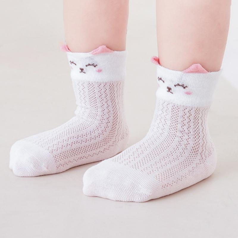 Summer Kids Socks For Girls Boys Mesh Thin Children's Sock Cute Cartoon Soft Comfortable Infant Newborn Baby Sock 0-5Y