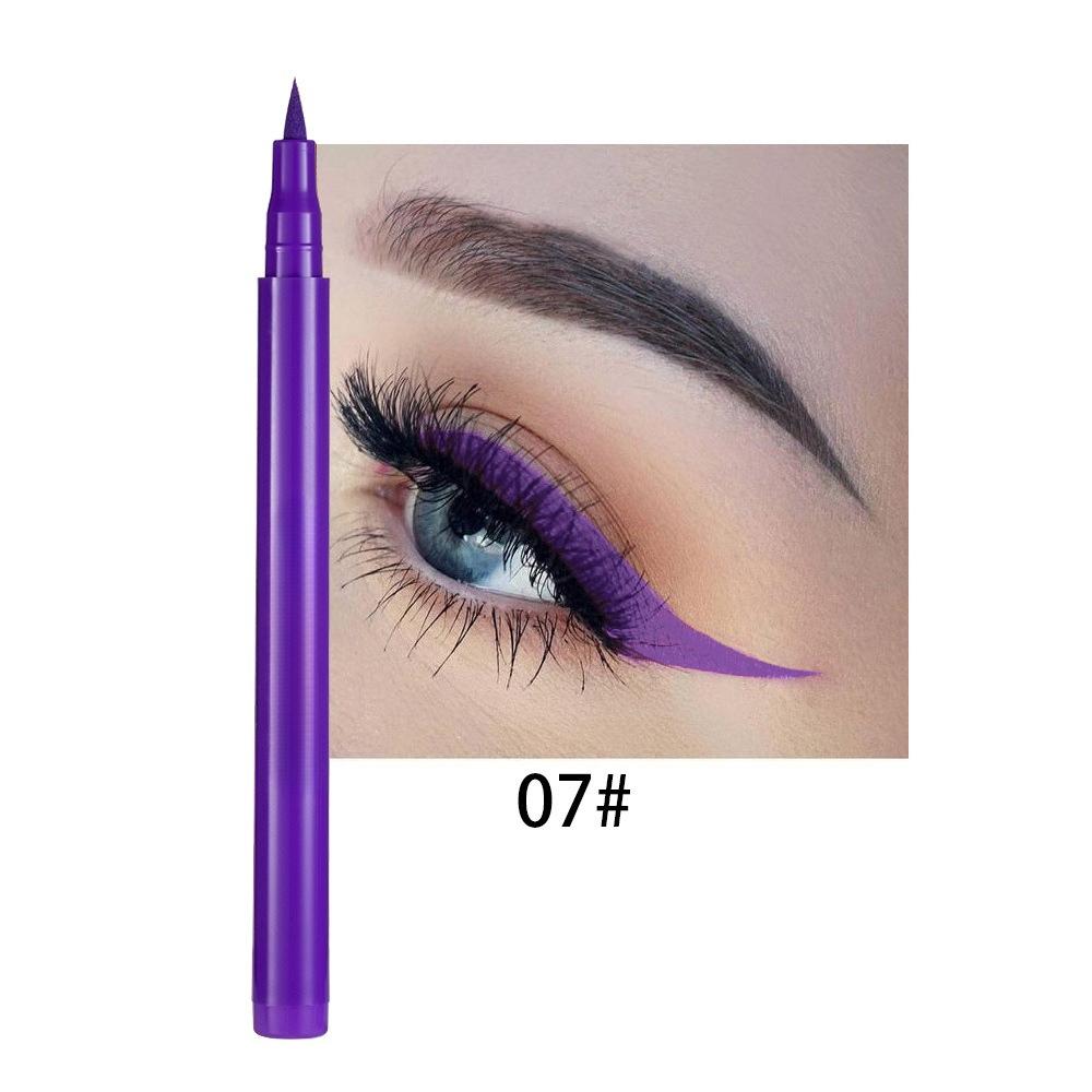 Eye Liner Pencil Small Gold Liquid Eyeliner Pen Quick-drying Eyeliner Waterproof Lasting Eyeliner Black/Brown Eyes Makeup Liquid