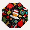 Weihnachts-Feiertags-Schirm, Tragbarer 3-fach Kompakter Schirm, Weihnachtsgeschenk ES422