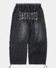 BADBLOOD Raw Edge Convex Joggers - Washed Black