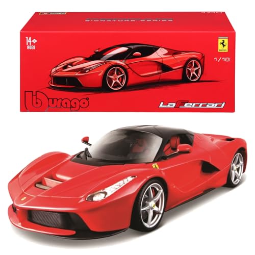 Bburago 1/18 Scale Signature Series Ferrari LaFerrari Red / Diecast Model Car, Finished Model, 18-16901 RD