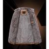 New  Men's Leather Suit Jacket Slim Plus Fleece Coat Fashion Mid-long PU Leather Jacket Streetwear Men Casual Warm Outerwear