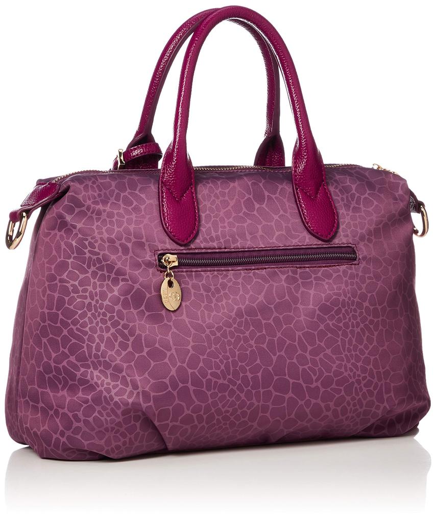 Import 2WAY Boston Giraffe Pattern High Density Nylon Purple Purple [Daiel Sea] Women's [Water Repellent] 1659-11957