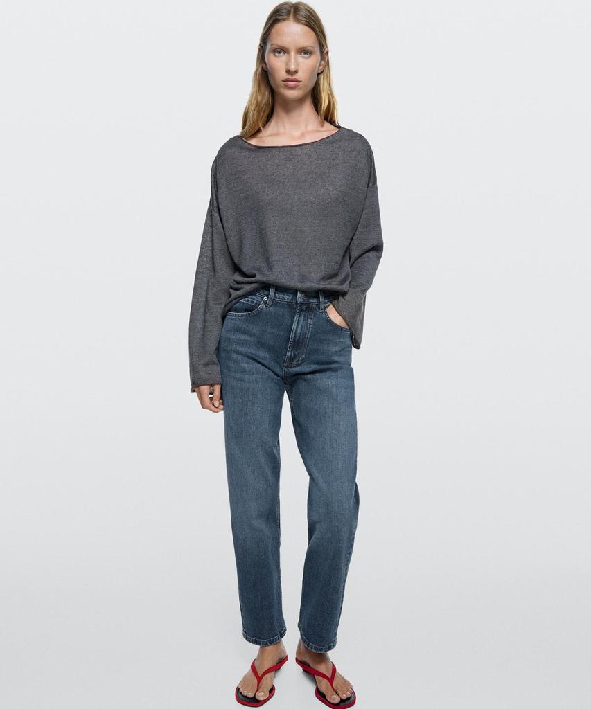 Masimodutti Mid-Waisted Straight Fit Jeans