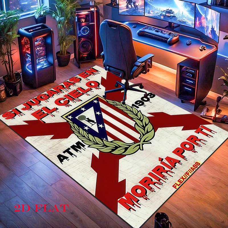 Atleti Carpet Rug for Living Room Bedroom Home Sofa Decoration,Kids play Nonslip Floor Mat