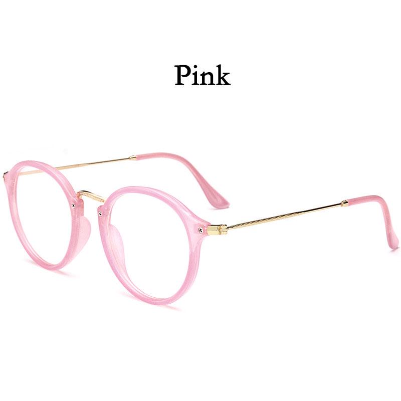 Blue Light Glasses Frame Computer Glasses Spectacles Round Transparent Female Women's Eyeglasses Frame Optical Frames Clear