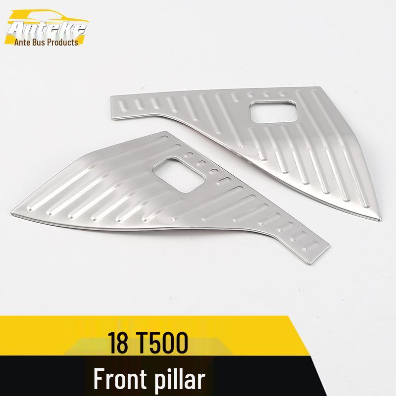 T500 Stainless Steel A-Pillar Triangle Trim Panel Accessory