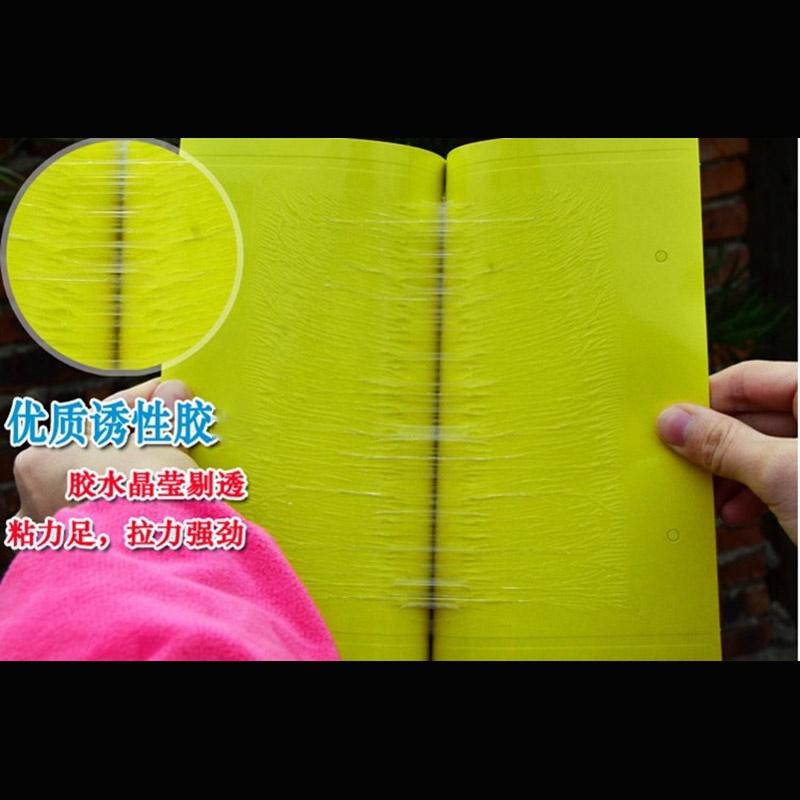 Premium 5pcs Outdoor Yellow Sticky Glue Flying Pest Insect Papers Traps For Bugs