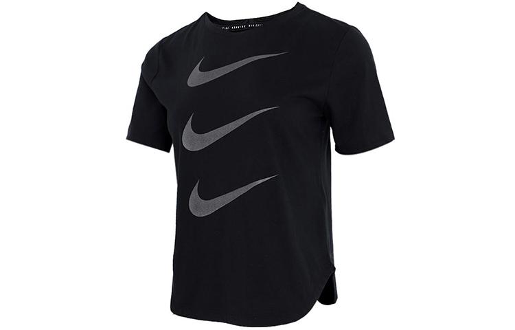 Футболки Nike Женские Черные С Круглым Вырезом Умеренные Другие DC4324-010 S