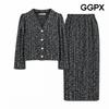 Ggpx New York Tweed Fall Jacket And Skirt Setup Gqast006f