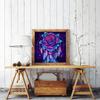 Rose Diy Full Diamond Painting Feather Soft Decoration Hanging Painting Living Room Decoration Painting Wall Painting Crystal