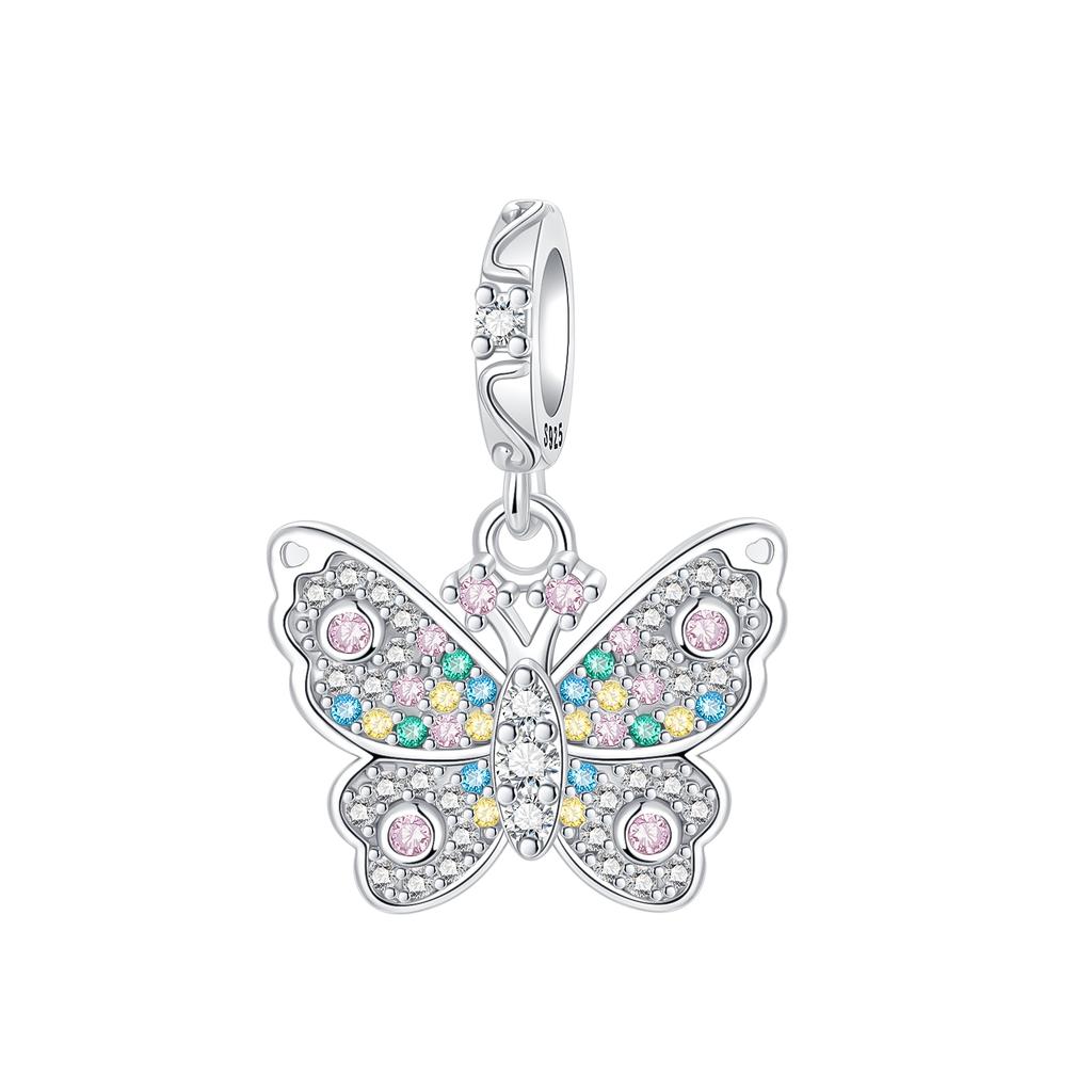 925 Silver The Bible Beads Cross Flower Bird Pendant Fit Bracelet Charm Bead Necklace Diy Female Jewelry Woman Gift