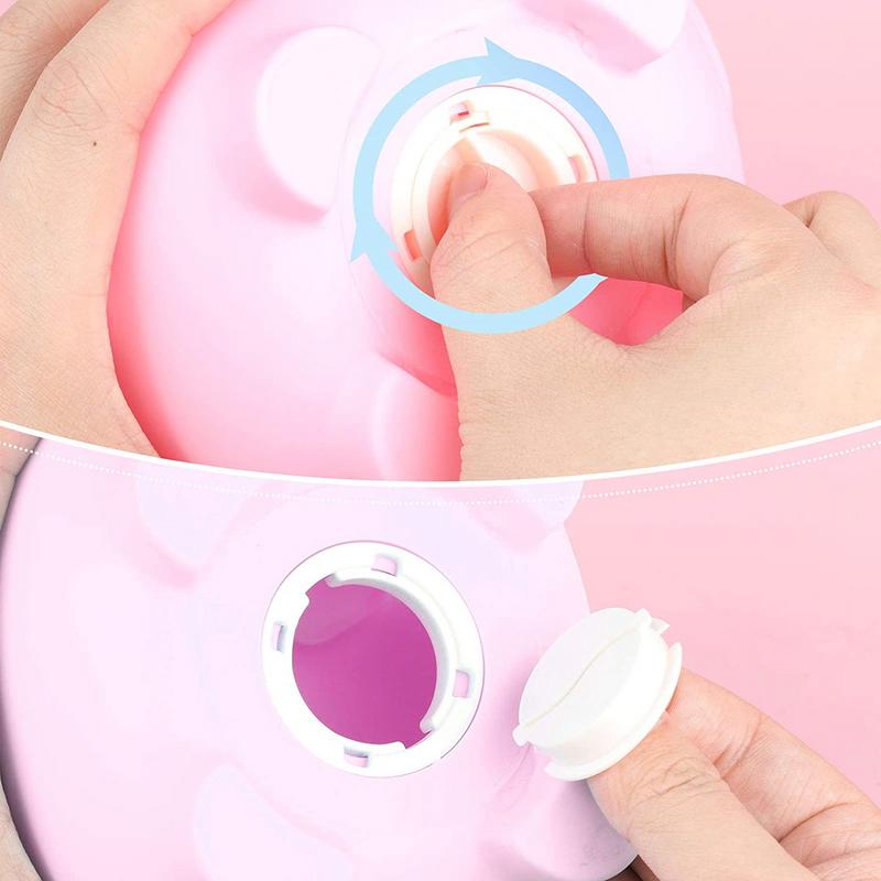 Banca de economii în formă de porc, borcan de numărare a banilor, cutie de monede cu capacitate mare, cutie de economisire a banilor, organizator de depozitare pentru cadou de Crăciun pentru copii