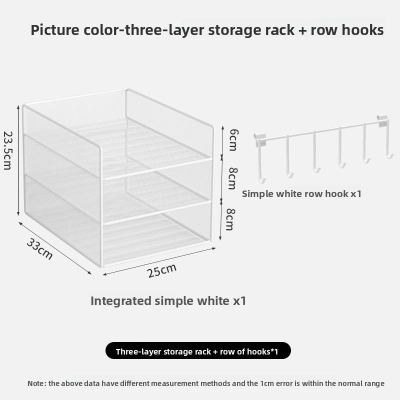 4 Tier Metal Paper Tray Desk Organizer Stackable File Trays for Office Home Multi-Functional Document Tray with Grid Design 5690₽