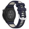 Silicone Watch Bands for Garmin Forerunner 265S/255S/Venu 2S,18mm Cross Stripe Dual-color Waterproof Strap
