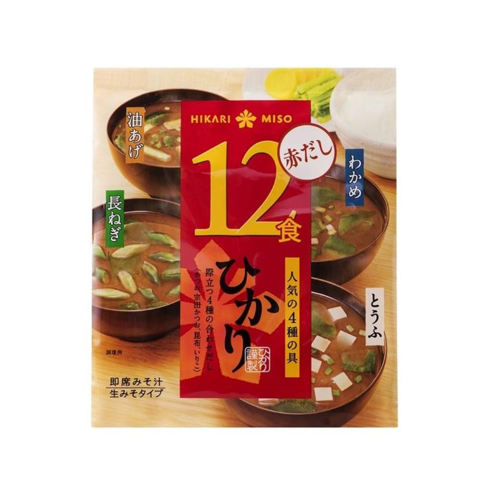 Japan Hikari Miso Hikari Miso Instant Miso Soup - Red Dashi - 12 Servings