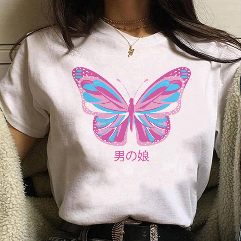 Femboy top women manga Tee girl comic clothes