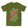 Vintage Morocco Flag TShirts for Men Round Collar Pure Cotton T Shirt Short Sleeve Tee Shirt Plus Size Tops