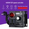 4000W Thyristor Voltage Regulator: Variable Speed Motor, Fan, Electric Drill & Temperature Controller (220V)