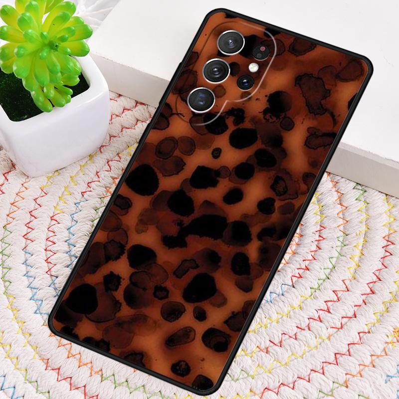 Tortoise Shell Pattern TPU Phone Case For Samsung Galaxy note 10 pro S26 S25 S24 S23 S22 Ultra Plus S21 FE S20 Shockproof Cover