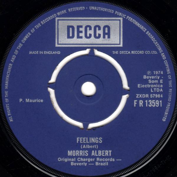 

7inch Record MORRIS ALBERT - Feelings FR13591 DECCA 1974 UK Pop Used