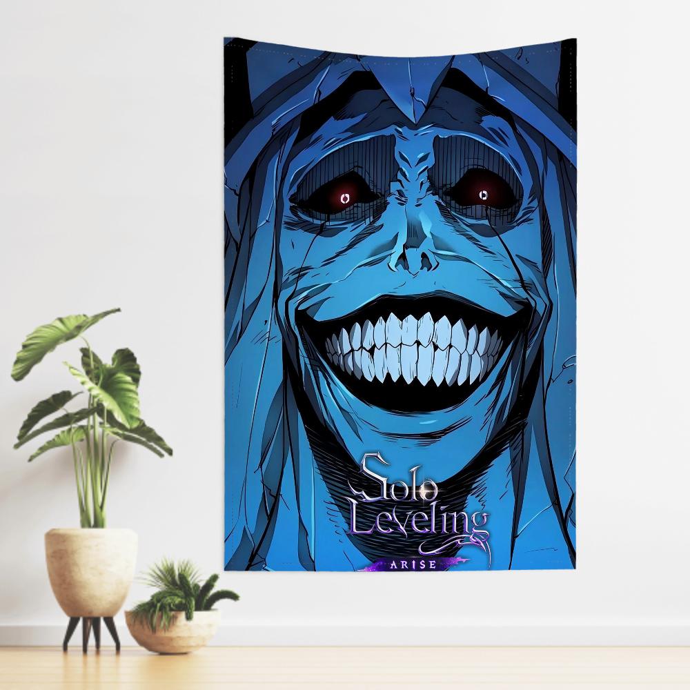 Anime Comics PeripheralsSolo Leveling Tapestry Room Decor Wall Cloth Party Hanging Background Room Decor Baby Room