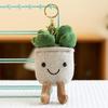 Simulation Healing Plants Tulip Flowers Plush Pendant Cake Keychain Push Gift Wedding Souvenir