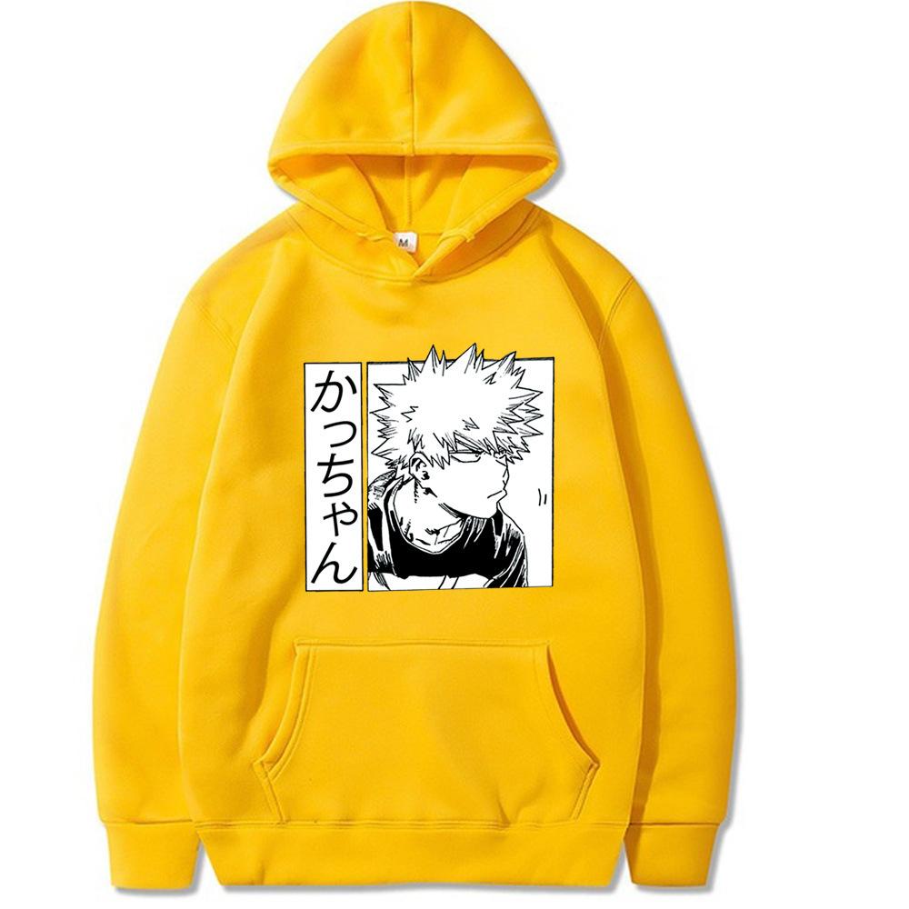 My Hero Academia Hoodies Print Fashion Sweatshirt Hip Hop Casual Unisex Autumn Winter Fleece Streetwear Tops Sudaderas