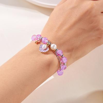 Bracelet Charmant Élégant Inspiré de l'Océan Chaîne de Main Délicate Chaîne de Poignet Confortable Bijoux Pour Femmes Usage Quotidien