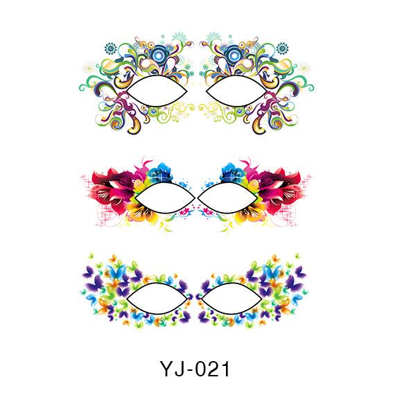 Αυτοκόλλητο Τατουάζ Σκιάς Ματιών - Αδιάβροχα Προσωρινά Αυτοκόλλητα Μεταφοράς Μακιγιάζ Τατουάζ Ματιών για Πάρτι/Φεστιβάλ Μακιγιάζ Αξεσουάρ Ρέιβ