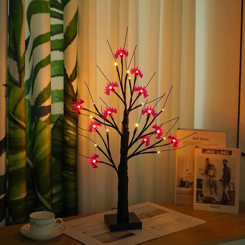 LED String Lights for Christmas, Easter, and Halloween - Birch Tree & Egg Design for Indoor/Outdoor Decor