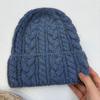 Autumn and winter new big head circumference twist wool hat men's and women's pullover hat wool hat knitted ear protection warm cold hat
