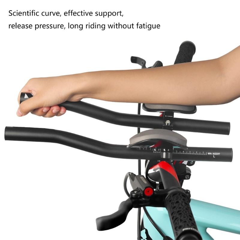 Durability Cycling Handlebars High Density Paddings Shock Absorption For Road Comfortable Arm Support