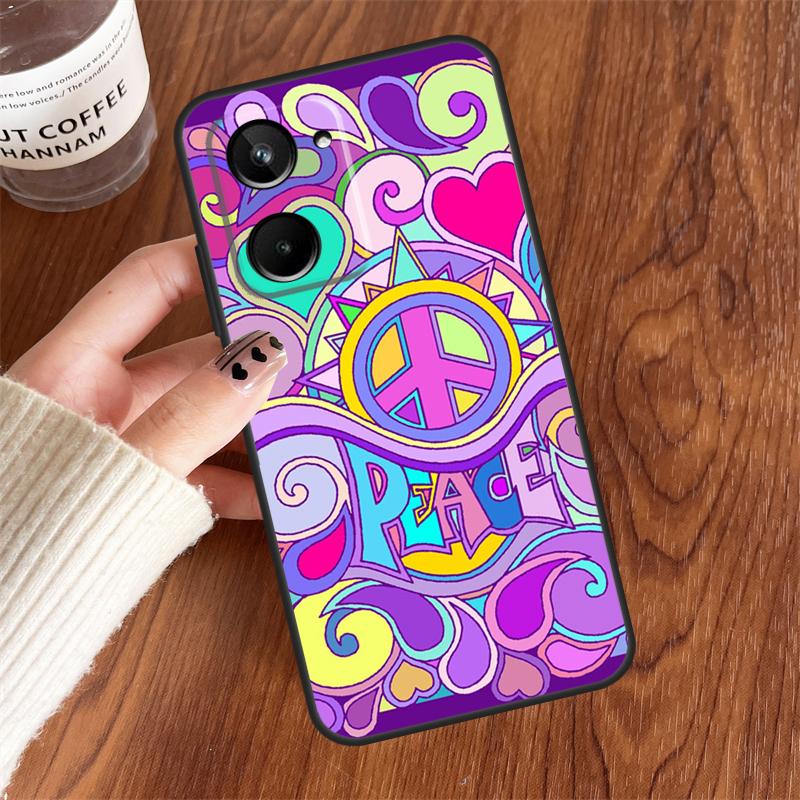 Hippy Hippie Psychedelic Art Peace For Realme 15 Pro GT7 GT6 10 11 12 13 14 Pro Plus C75 C71 C65 C63 C61 C53 C67 C35 C55 Case